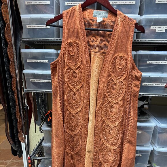 Inca Cotton Other - Intricate Boho Duster--Orange-Never Worn